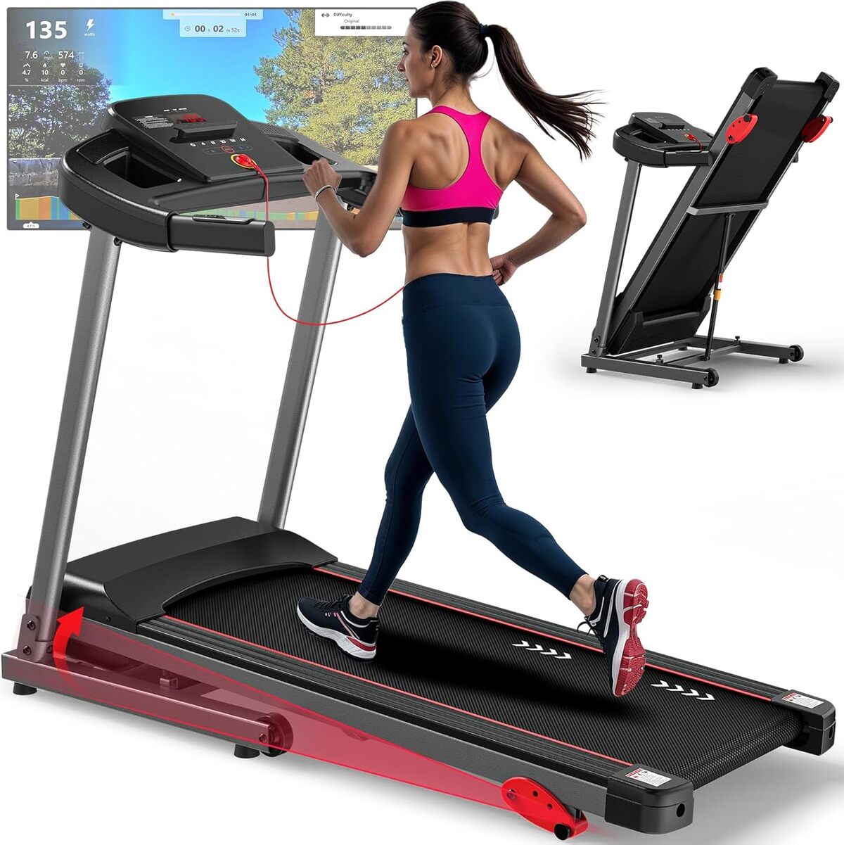 Test du tapis de course CharonFit T300 pliable et inclinable
