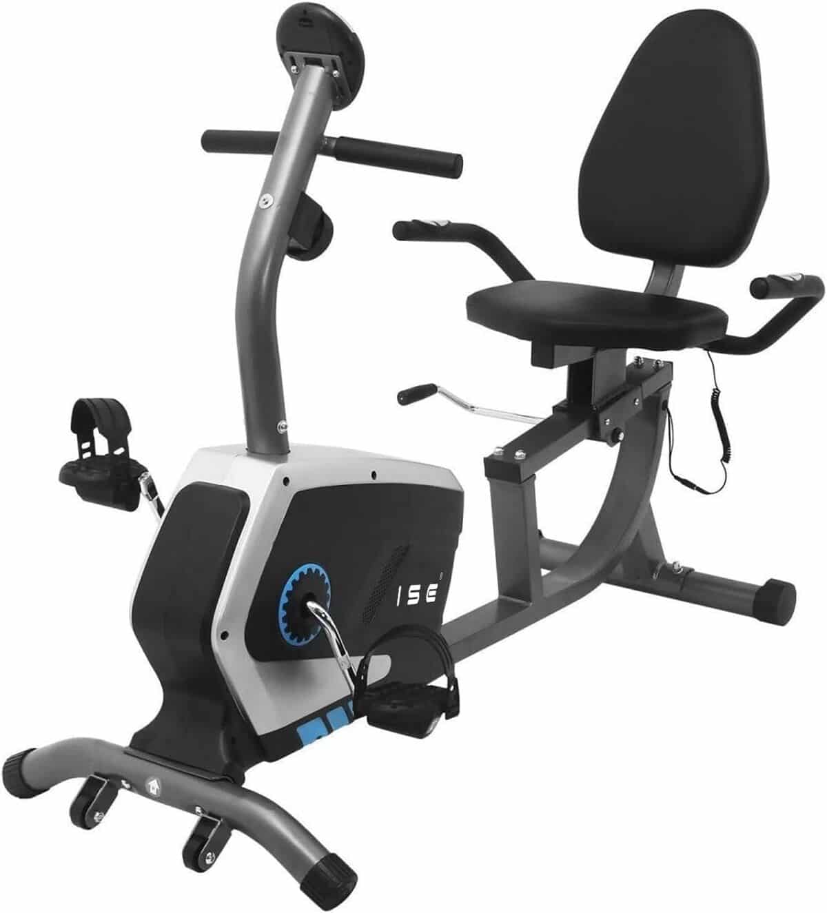 Test du vélo d'appartement ISE avec frein magnétique et écran LCD