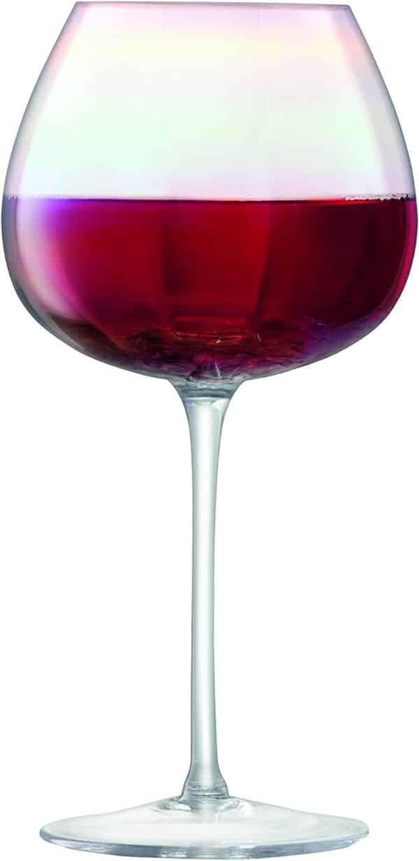 LSA International PE03 Lot de 4 verres à vin rouge Pearl, 460 ml, nacrés