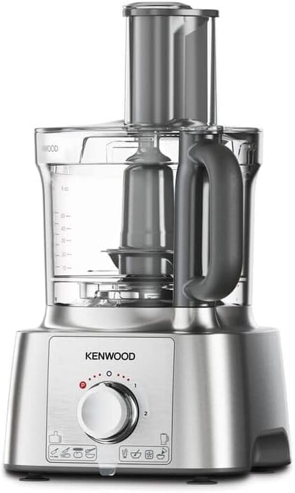 Kenwood MultiPro Express FDP65.820SI, Robot de Cuisine Multifonction avec Large Gamme d'Accessoires, Bol d'une Capacité de 3 L, 2 Vitesses Plus Pulse, 1000W, Argent