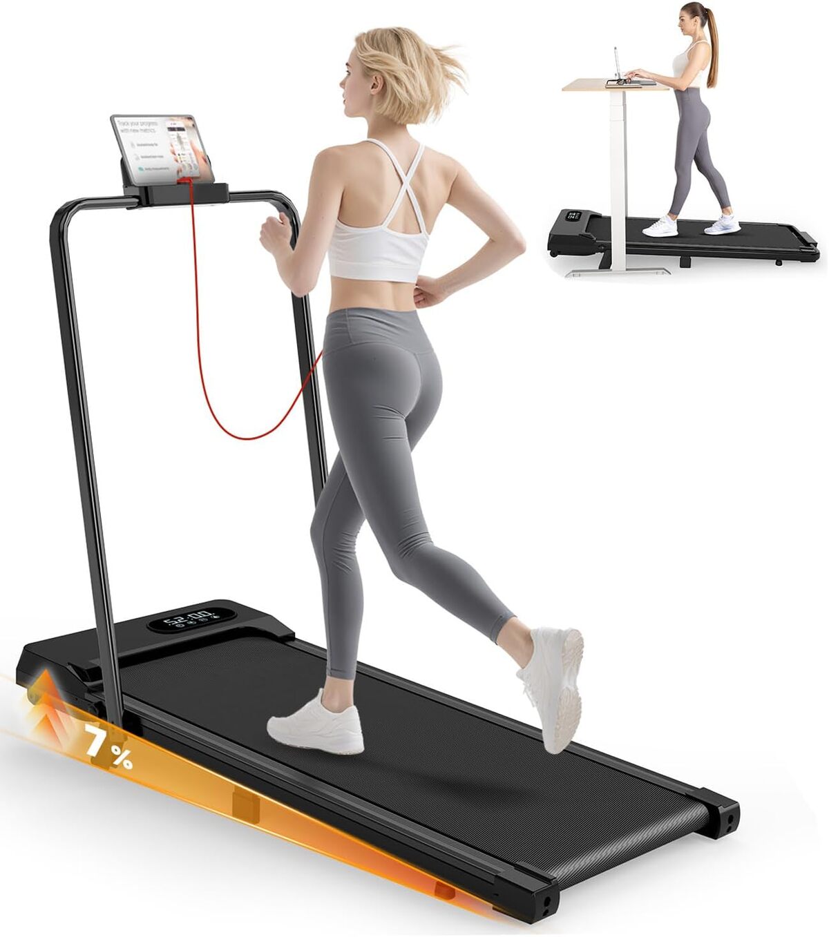 Test tapis de course électrique 2 en 1 : performance et compactivité