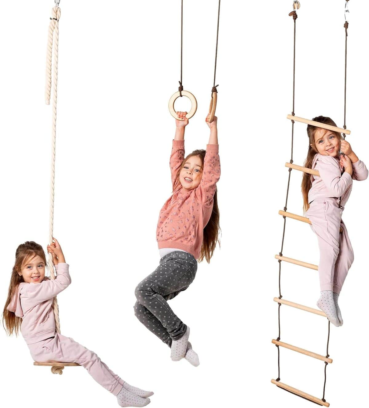 Test aire de jeux Montessori Play Gym : divertissement 6 en 1 en bois pour enfants
