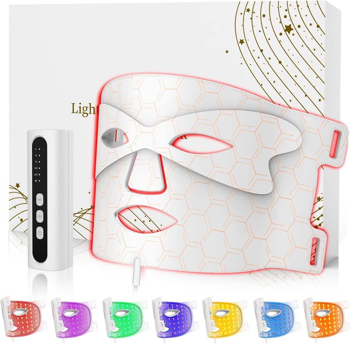 Test du masque visage LED Kimtar : luminothérapie 7 couleurs pour une peau rajeunie