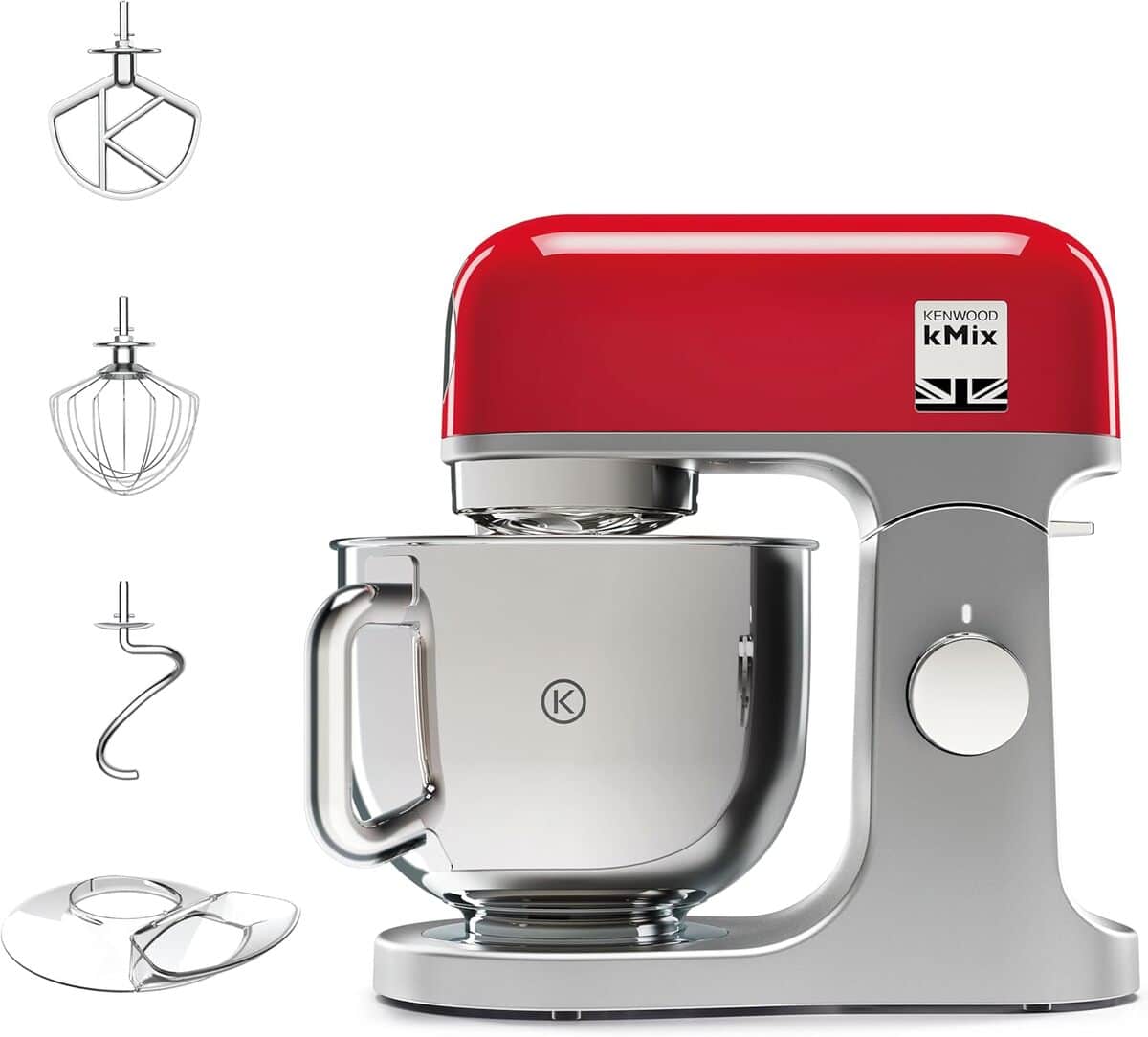 Test du robot pâtissier Kenwood KMX750RD : puissance et design