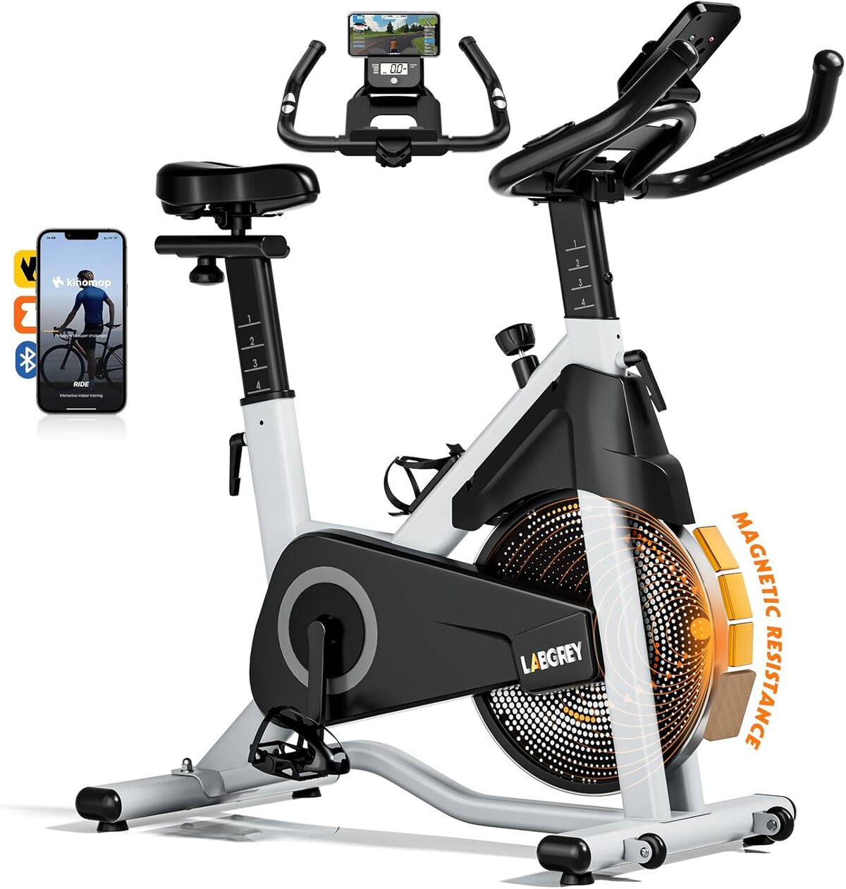 Test du vélo d'appartement Labgrey argenté : silence et performance