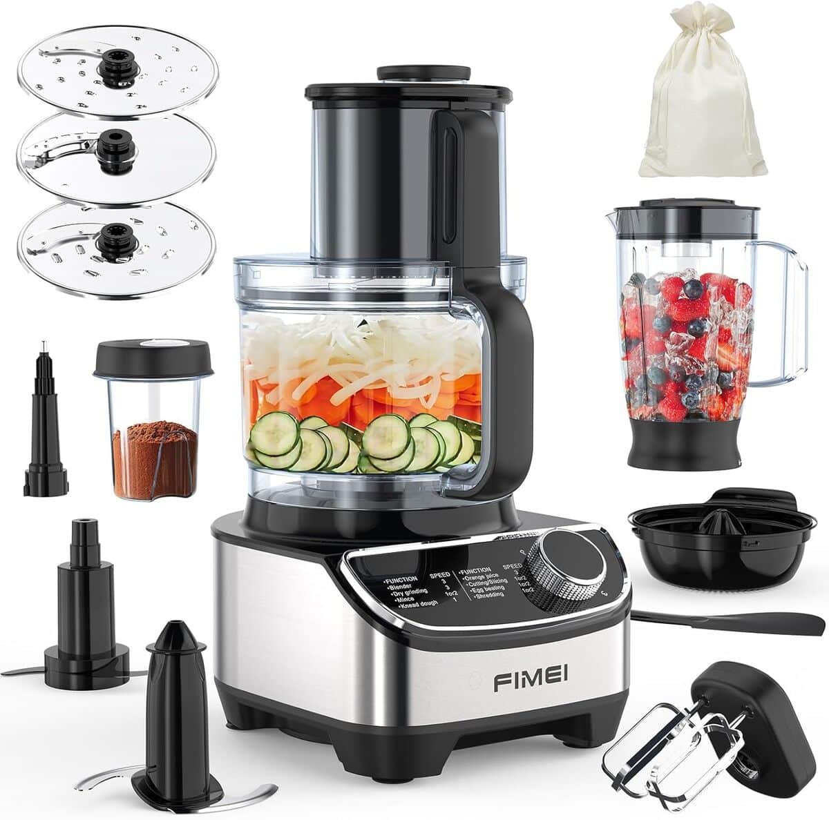 Test : fimei robot culinaire 1300W multifonction