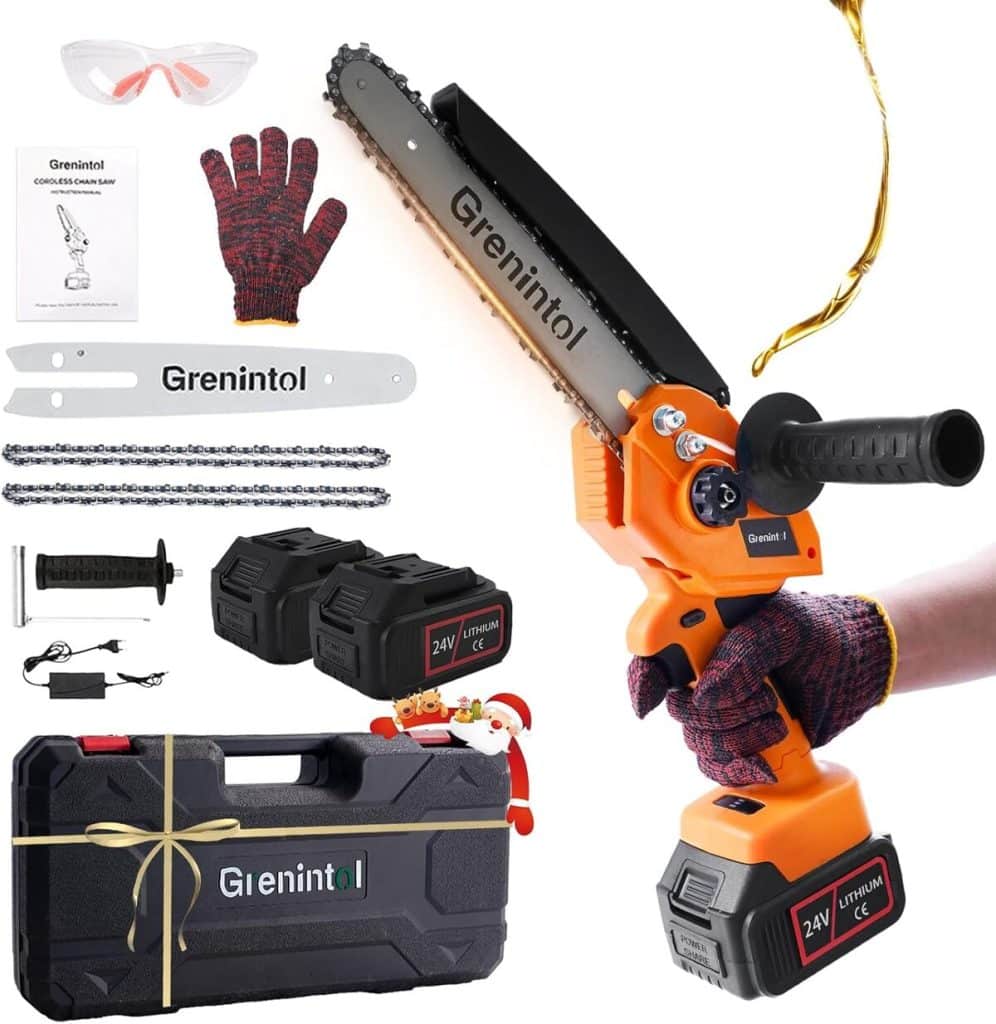 Test Grenintol : mini tronçonneuse à batterie puissante 1000W