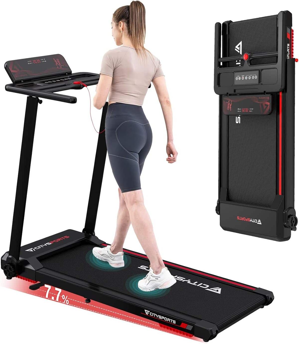 Test : tapis de course Citysports pliable 12 km/h