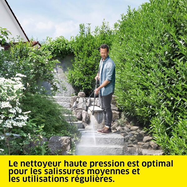 Kärcher Nettoyeur Haute Pression K 5 Classic Car & Home, Pression : 145 bar, Débit : 500L/h, Surface : 40m²/h, Filtre à Eau, Poids : 5.6kg, Pistolet Haute Pression, Rotabuse, Lance VP, Kits Car & Home