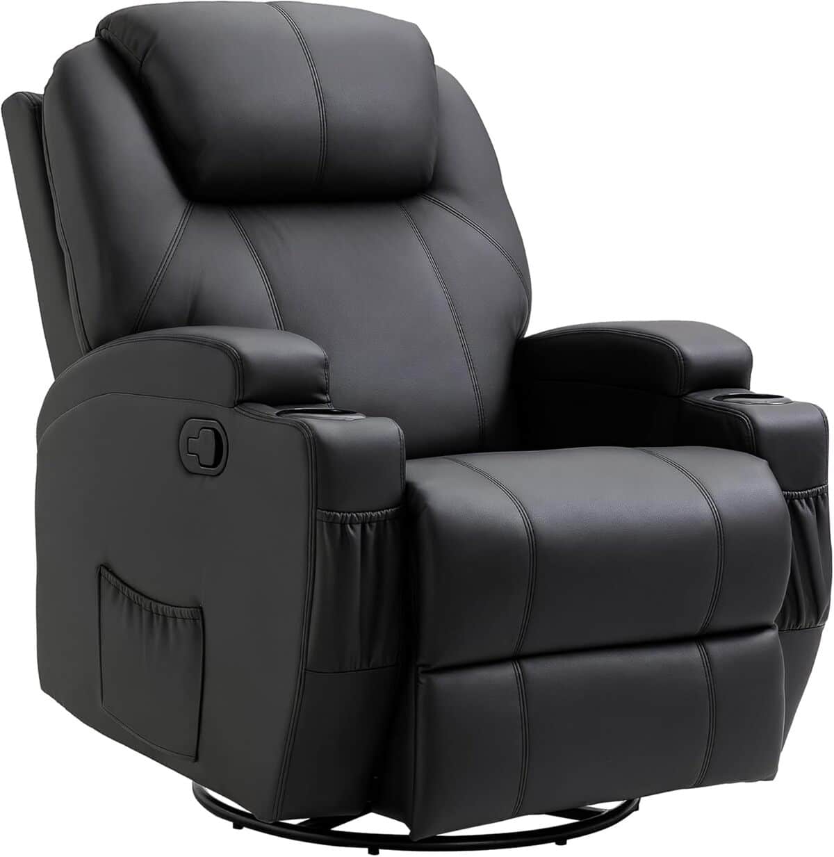 Test : fauteuil de massage HOMCOM inclinaison manuelle et repose-pied réglable