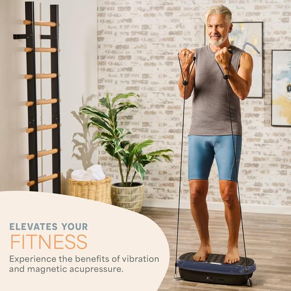 Lifepro Appareil d'exercice à Plaque vibrante avec acupoints magnétiques – Plateforme vibrante pour Les débutants et la récupération – Masseur de Drainage lymphatique idéal pour tonifier Les Muscles