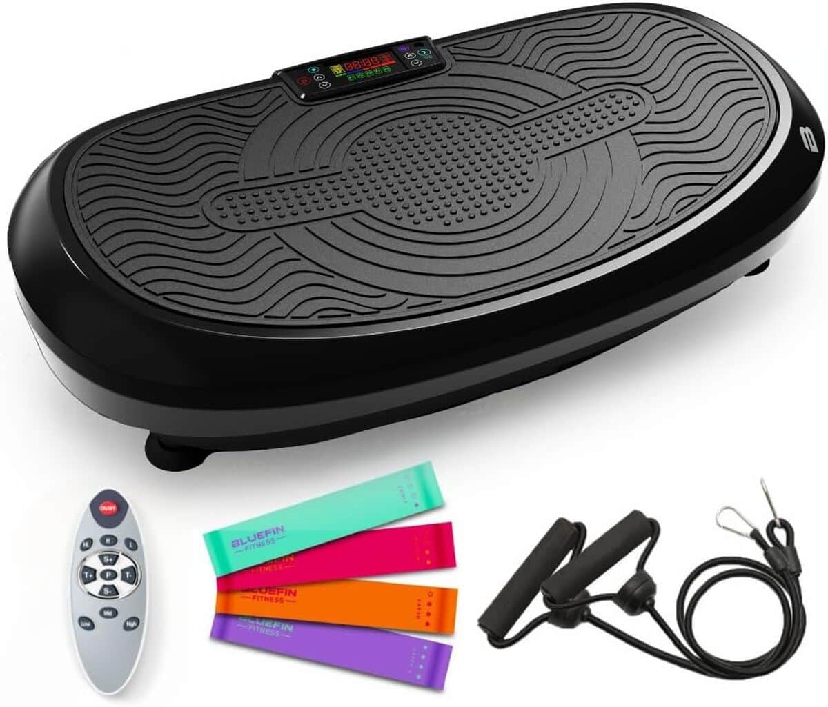 Test de la Bluefin Fitness 3D : plateforme vibrante avec double moteur