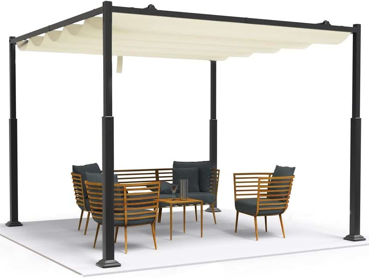 Test de la pergola rétractable Vounot 3x3m : élégance et protection au jardin