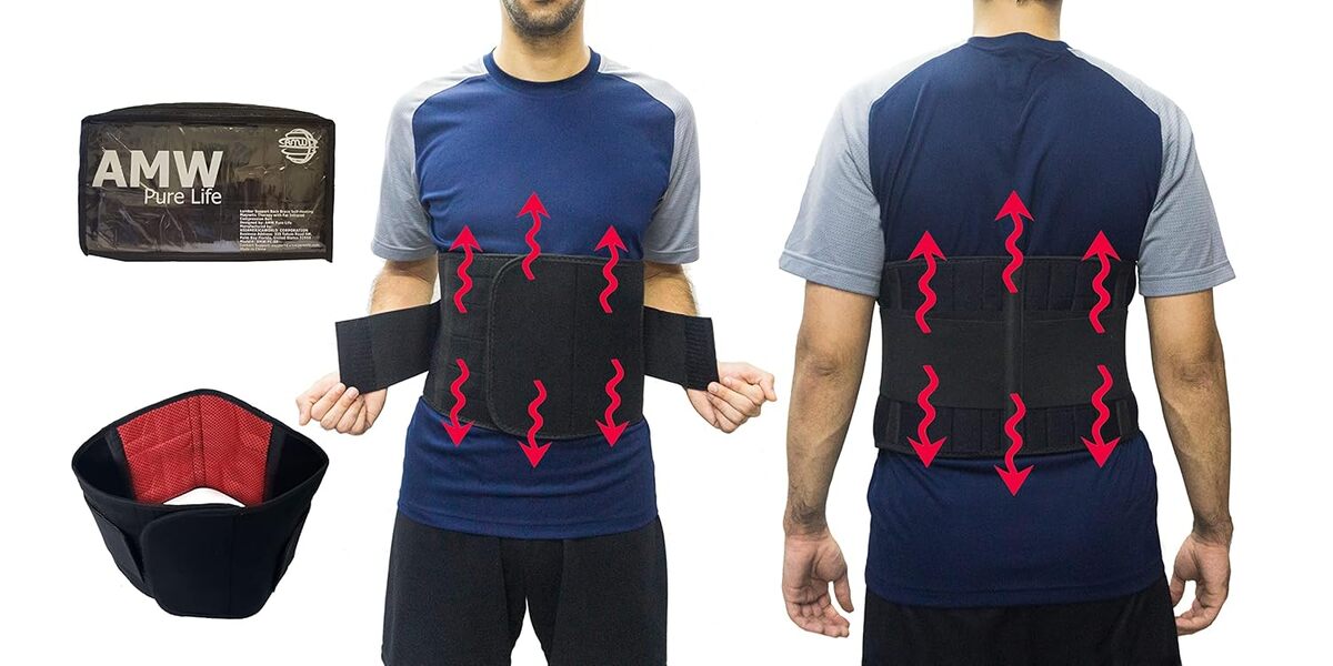Test du support lombaire XL : thérapie magnétique et ceinture infrarouge ajustable
