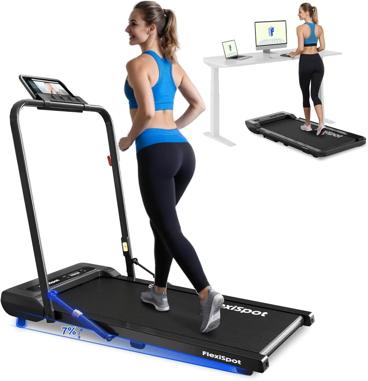 Test du tapis de marche FlexiSpot 2-en-1 : compact et puissant