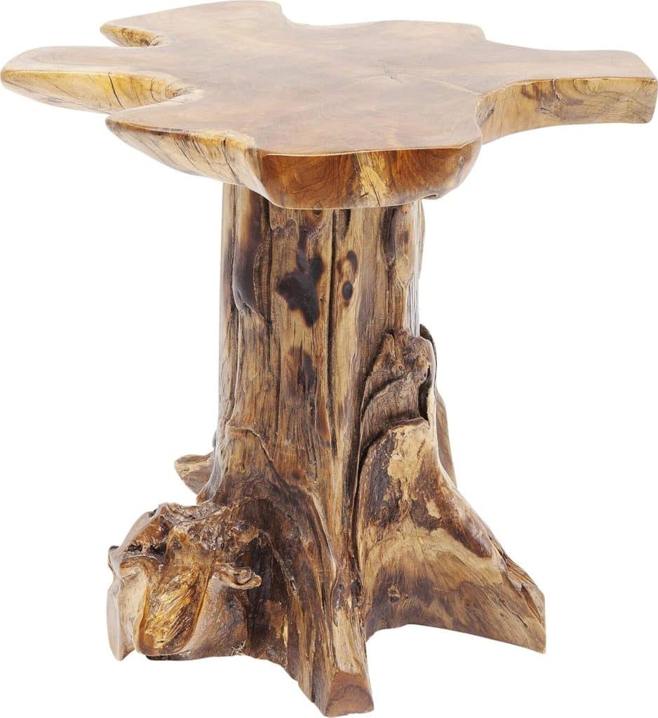 Avis sur la table d'appoint Tree par Kare Design, style rustique en bois massif