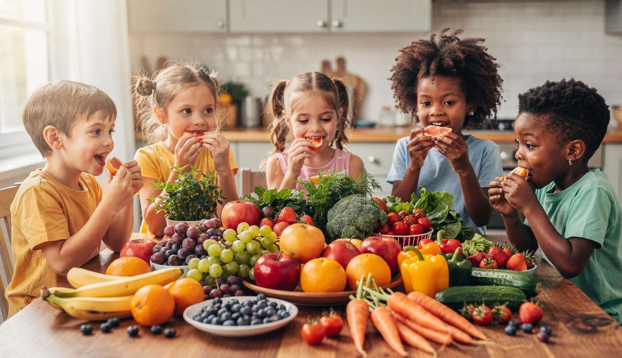 Faire d&eacute;couvrir les fruits et l&eacute;gumes aux enfants