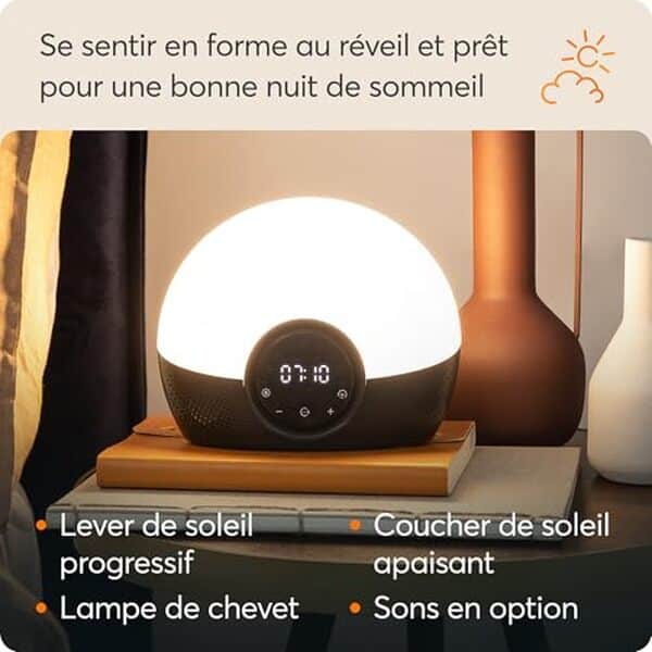 Explorez notre test complet du réveil Lumie Bodyclock Glow 150 : une solution innovante pour des réveils doux avec lumière naturelle et sons apaisants