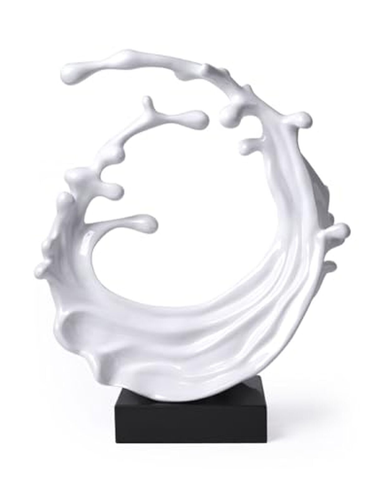 Avis sur la statue moderne Nenbolec : sculpture abstraite vague de mer en résine