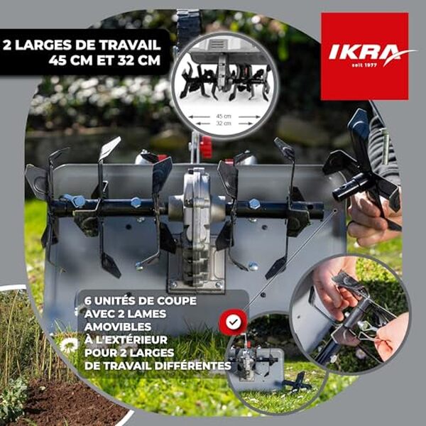 Découvrez notre évaluation détaillée de la motobineuse IKRA IEM 1500, une machine polyvalente et puissante de 1500W idéale pour votre jardin. Obtenez des conseils pratiques et nos impressions sur sa performance et son utilisation.