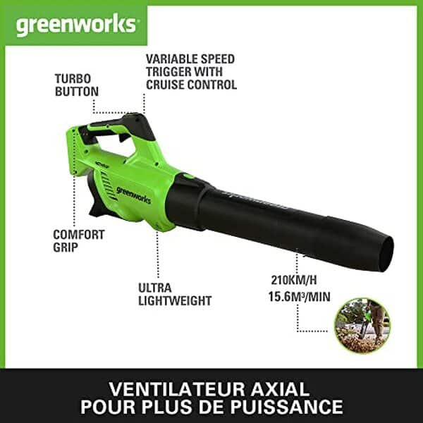 Découvrez le test du souffleur Greenworks GD40ABK2X : une solution performante et sans fil pour entretenir votre jardin avec aisance et efficacité.
