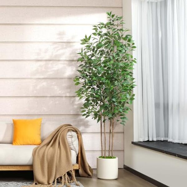 Découvrez pourquoi le ficus artificiel de 210 cm de Soguyi est l'ajout parfait pour apporter élégance et style à votre décoration intérieure