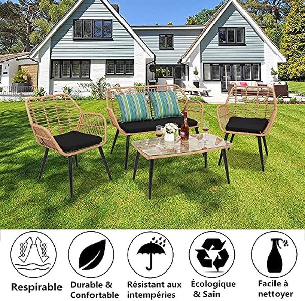 Découvrez notre avis détaillé sur l'ensemble de mobilier de jardin CU ALightUp : design moderne, confort ultime et durabilité à l'épreuve du temps.