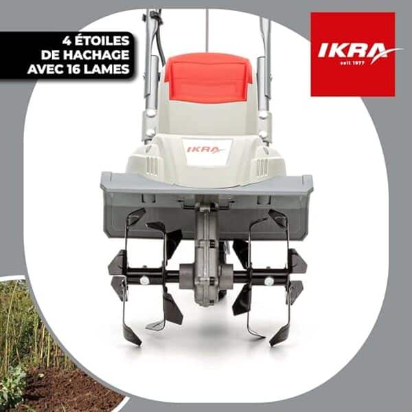 Découvrez la puissance et la facilité d'utilisation de la motobineuse électrique Ikra IEM 800 S pour améliorer votre jardinage avec efficacité et confort.