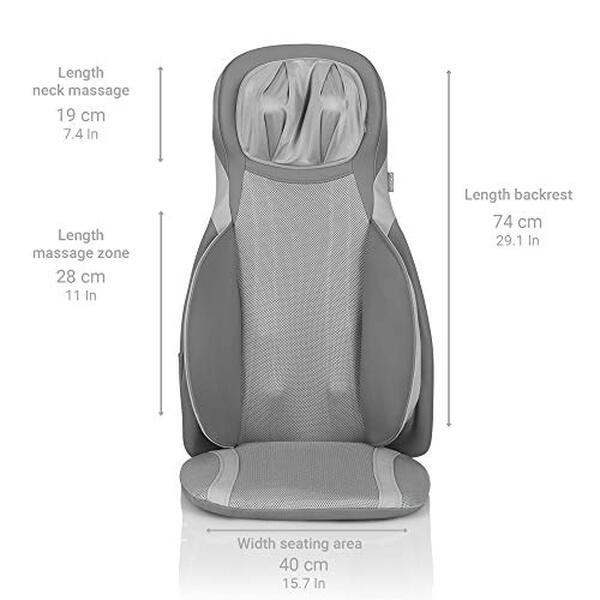 Explorez les bienfaits du siège de massage Medisana MC 826 : chaleur relaxante et tapotement apaisant pour une détente ultime chez vous.