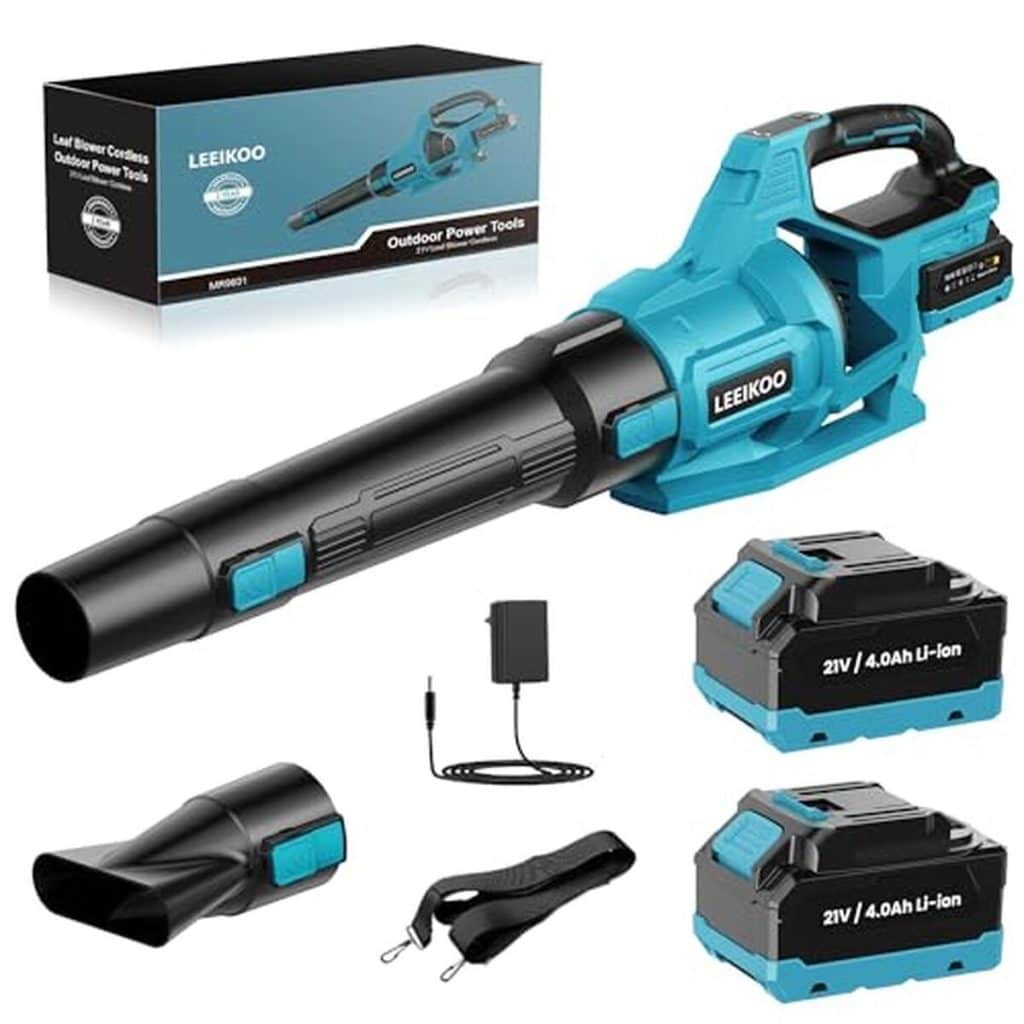 Test du souffleur LEEIKOO 21V : puissance et mobilité pour le jardin