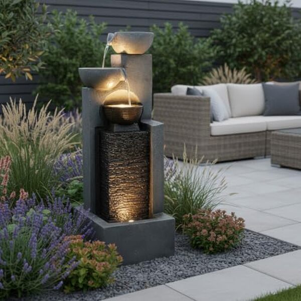 Découvrez notre test complet de la fontaine de jardin LED cascade : un guide pour transformer votre espace extérieur avec élégance et lumière