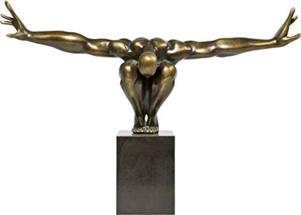 Avis sur la sculpture athlète en bronze Kare Design