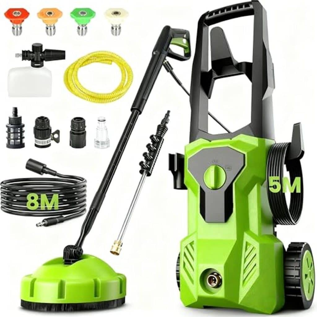 Test du nettoyeur haute pression 120 bar 1600W : efficacité et polyvalence