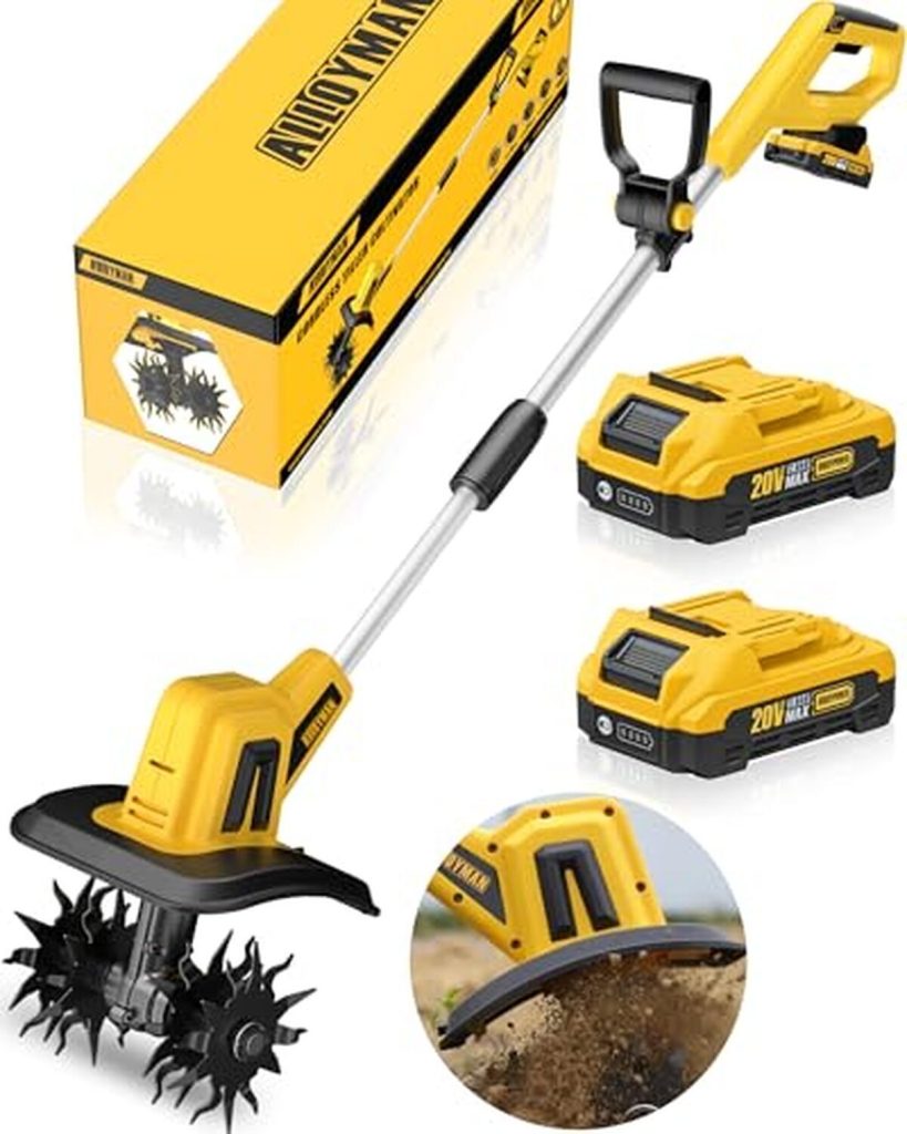 Test : motobineuse électrique Alloyman 20V Max, puissance au jardin