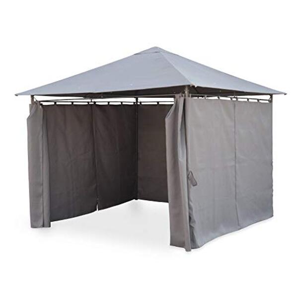 Découvrez notre test complet de la tonnelle Elusa 3x3 m d'Alice's garden : une pergola élégante avec rideaux, idéale pour votre terrasse. Avis, caractéristiques et prix. 