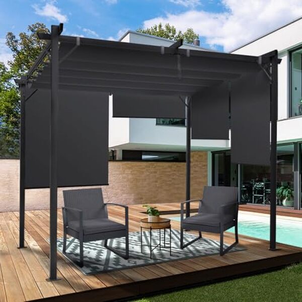 Découvrez notre test complet de la pergola IDMarket 3x3 m avec toit rétractable et stores intégrés : performances, avantages et prix pour votre terrasse. 