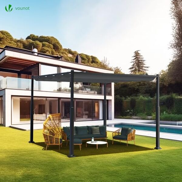 Découvrez notre test détaillé de la pergola rétractable Vounot 3x3m : caractéristiques, avantages, installation et avis pour bien choisir votre pergola de terrasse. 