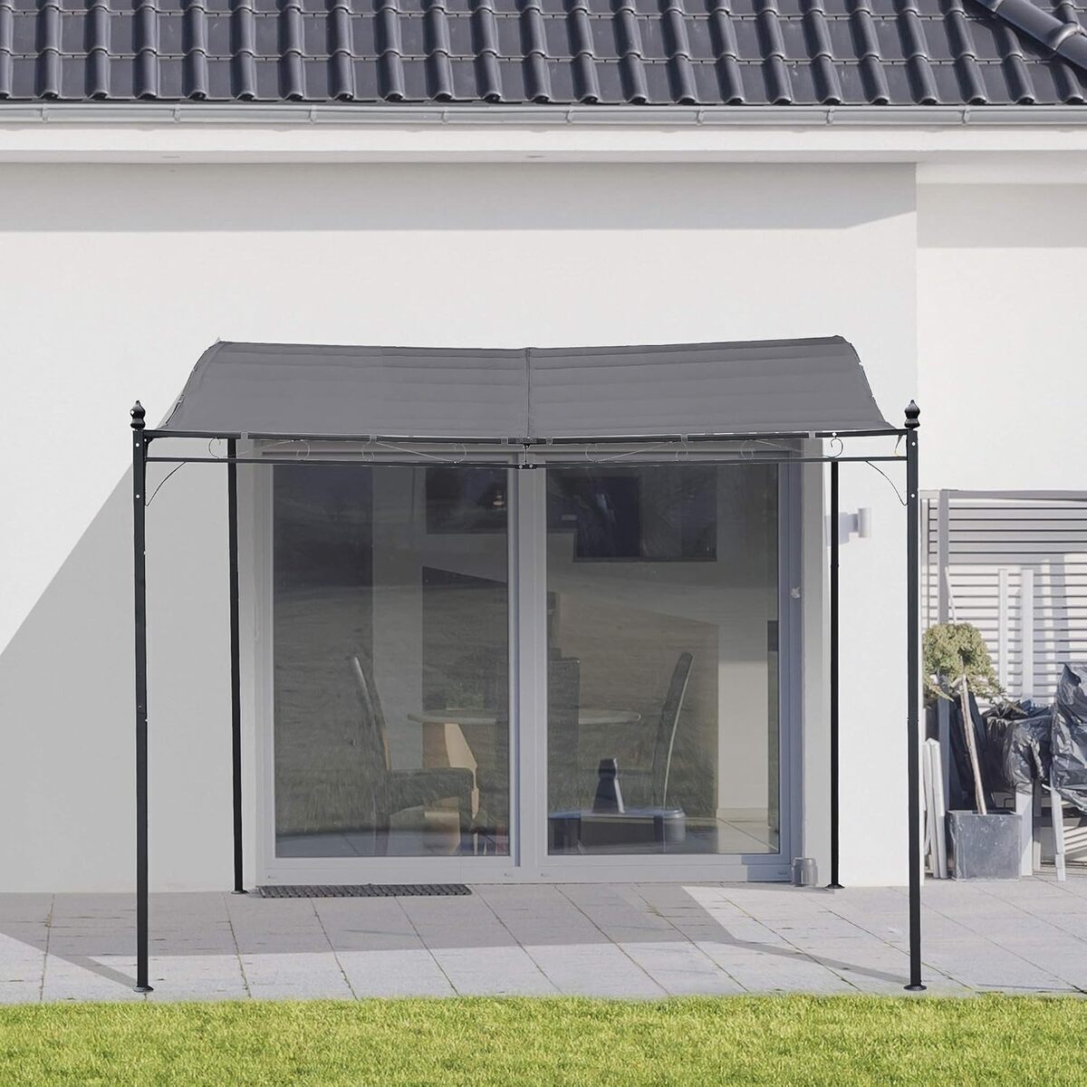 Test de la pergola Outsunny 3x3 m adossable