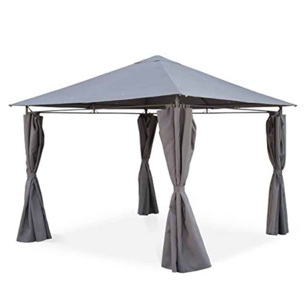 Test de la tonnelle Elusa 3x3 m d'Alice's garden : la pergola aux rideaux élégants
