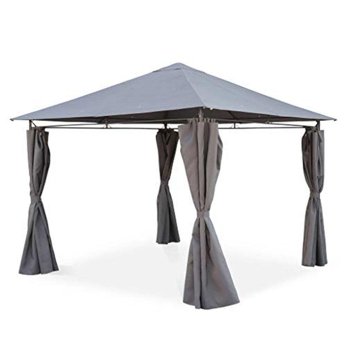 Test de la tonnelle Elusa 3x3 m d'Alice's garden : la pergola aux rideaux élégants