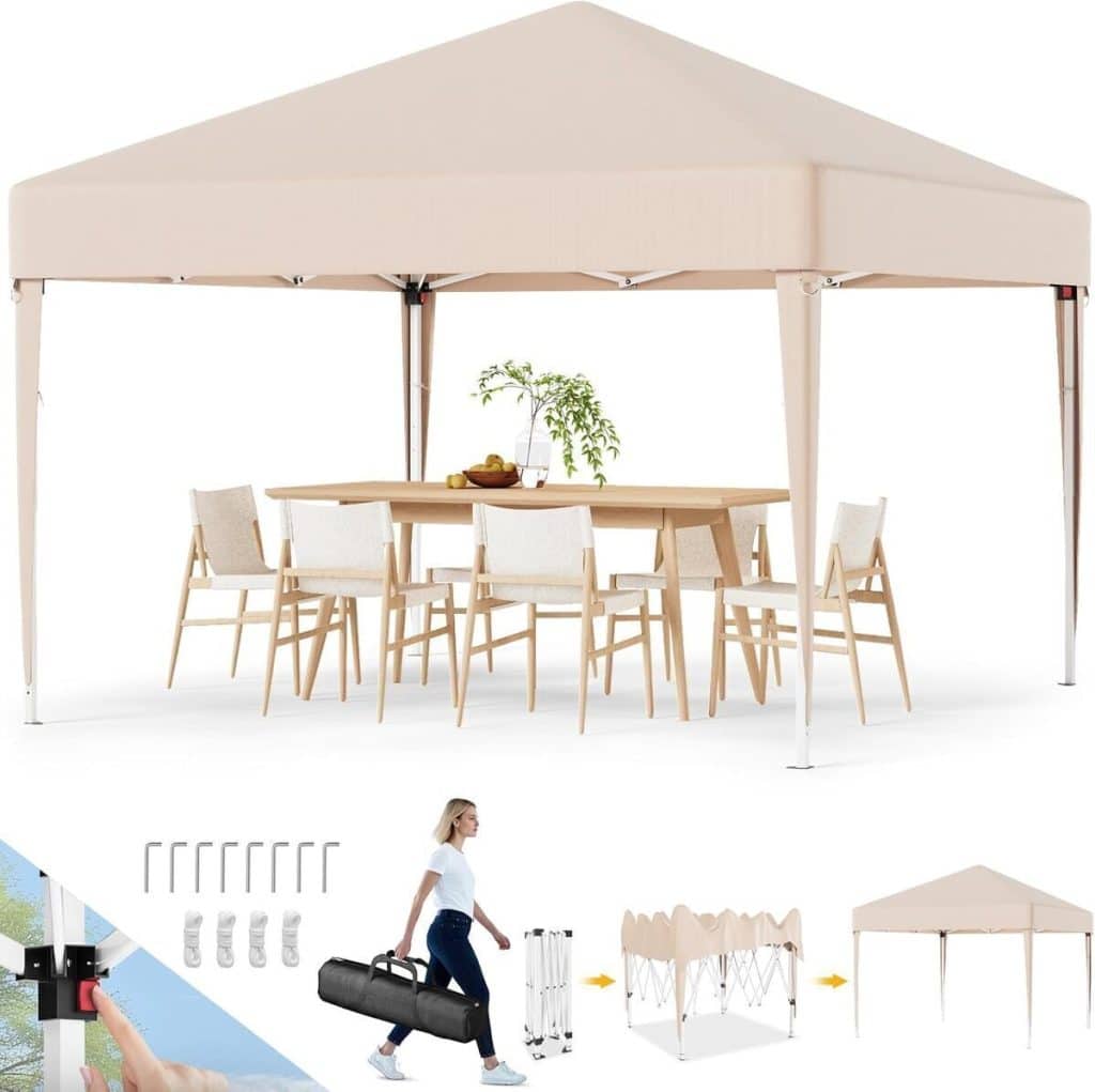 Test de la tonnelle pliante Devoko 3x6M : protection UV et polyvalence