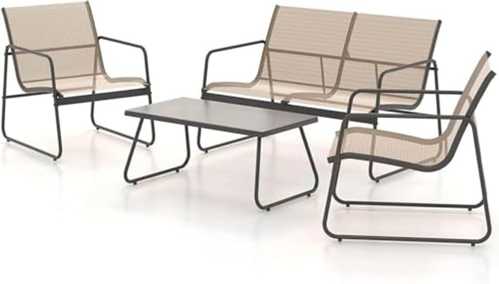 Test du mobilier d'extérieur 4 pièces Grand patio, ensemble terrasse polyvalent