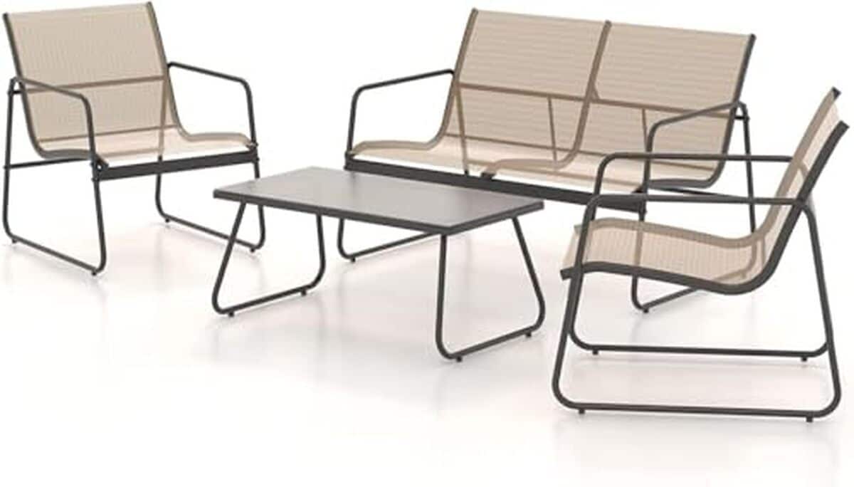 Test du mobilier d'extérieur 4 pièces Grand patio, ensemble terrasse polyvalent