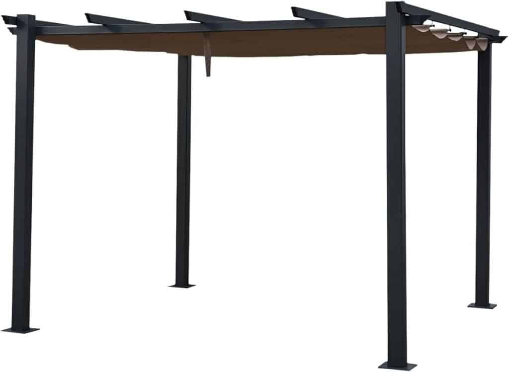 Test : pergola autoportante Cassis avec toile rétractable