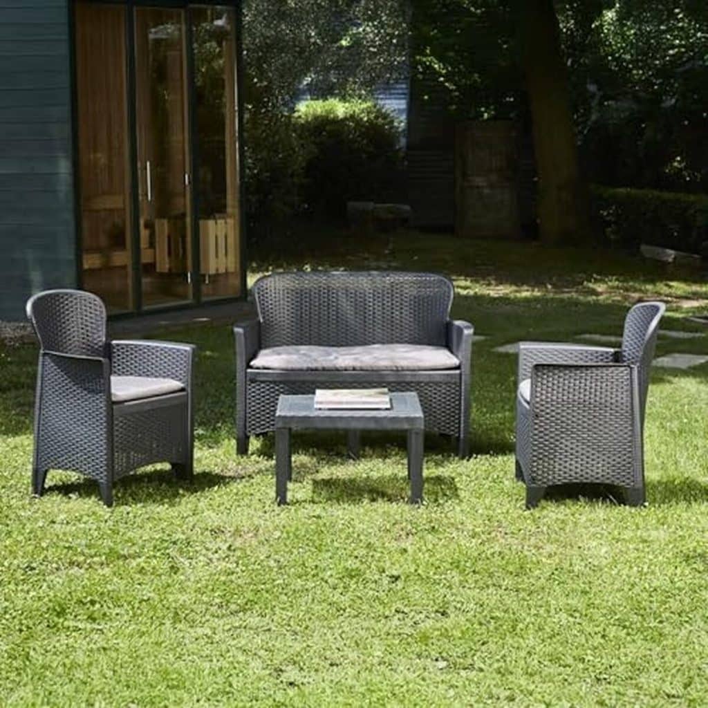 Test : salon de jardin Dmora Ostuni en rotin anthracite