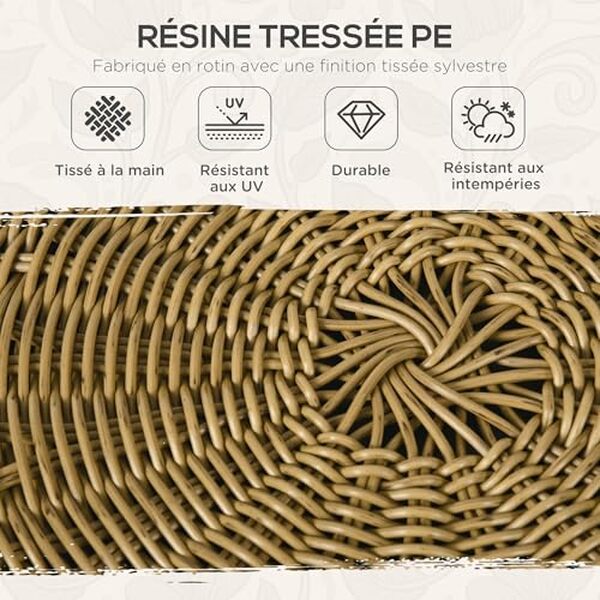 Découvrez notre test complet du salon de jardin Outsunny 4 places en résine tressée : qualité, confort et prix. Avis détaillé et comparatif pour bien choisir votre mobilier de jardin.