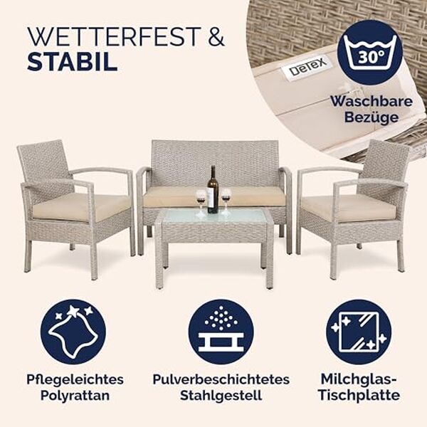 Découvrez notre test complet du salon de jardin Casaria en polyrotin : qualité, confort et résistance aux intempéries pour aménager votre terrasse. 