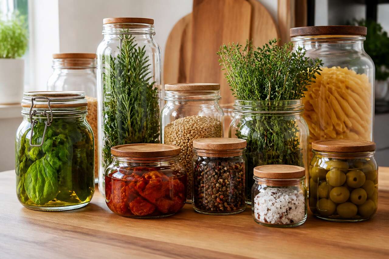 Que mettre dans des bocaux en verre en cuisine, et quoi éviter Que mettre dans des bocaux en verre en cuisine, et quoi éviter