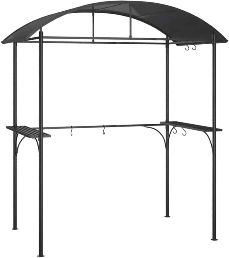 Test de l'abri barbecue vidaXL - design et praticité en acier anthracite