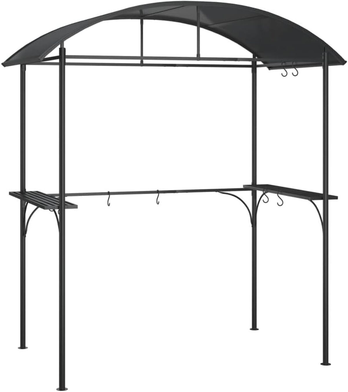 Test de l'abri barbecue vidaXL - design et praticité en acier anthracite